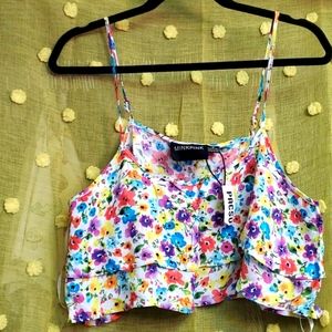 NWT ☀️ PacSun Crop w Adjustable straps